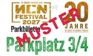 NCN 20 - Parkbillette P3+P4 alle Fahrzeugtypen