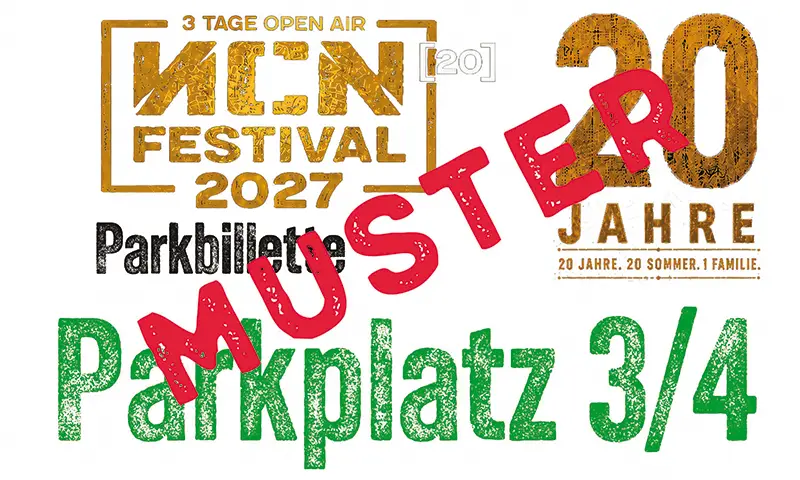NCN 20 - Parkbillette P3+P4 alle Fahrzeugtypen
