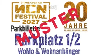NCN 20 - P1/P2 Parkbillette WoMo & Wohnwagen